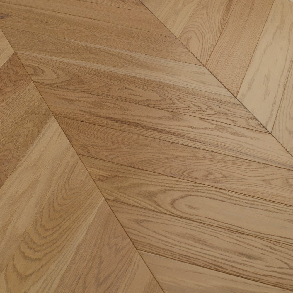 Паркет Елка Французская Lab Arte Chevron Дуб Натур Бург лак 400/337х110х14/3/60°