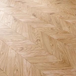 Паркет Елка Французская Lab Arte Chevron Дуб Натур 1015 лак 600/475х125х14/3/45° в интерьере