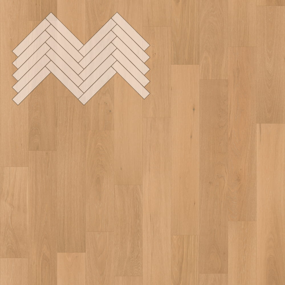 Паркет Елка Английская Lab Arte Angle Дуб Натур Флора лак 500х90х14/3