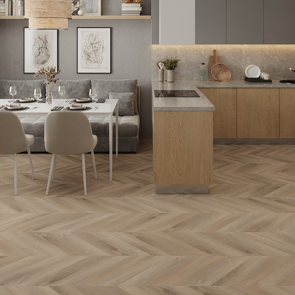 Ламинат ПВХ Alpine Floor Дуб Синистра Chevron LVT ECO 20-6***